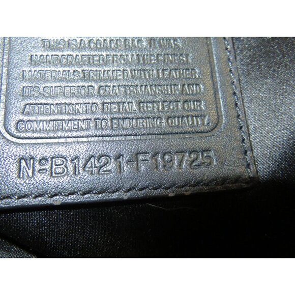 Coach 2014 Black Signature C Logo Canvas & Patent Leather Carryall Handbag - Picture 7 of 11